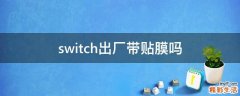 switch出厂带贴膜吗
