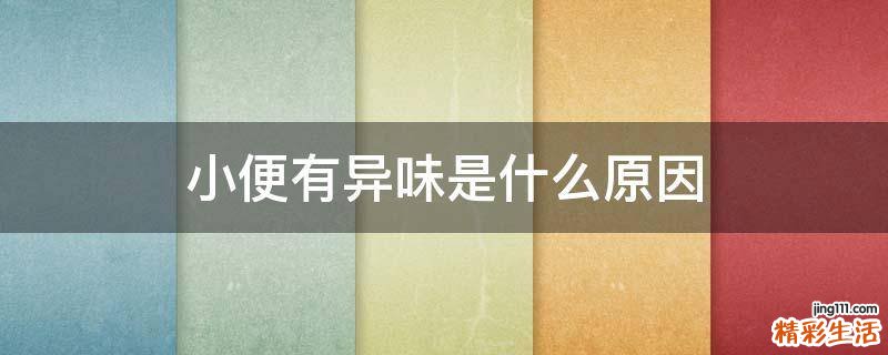 小便有异味是什么原因