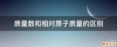 质量数和相对原子质量的区别