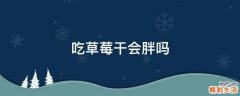 吃草莓干会胖吗