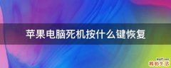 苹果电脑死机按什么键恢复