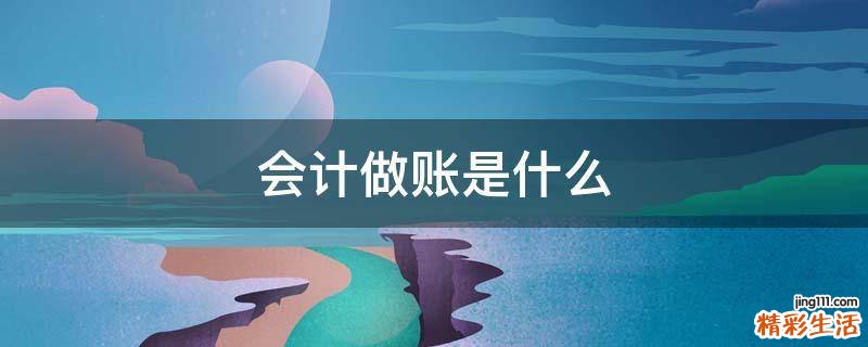 会计做账是什么