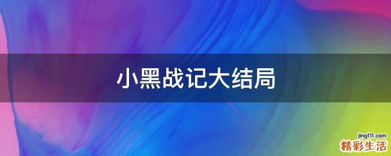 小黑战记大结局