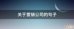 关于营销公司的句子