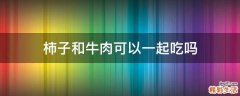 柿子和牛肉可以一起吃吗