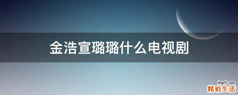 金浩宣璐璐什么电视剧