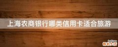 上海农商银行哪类信用卡适合旅游