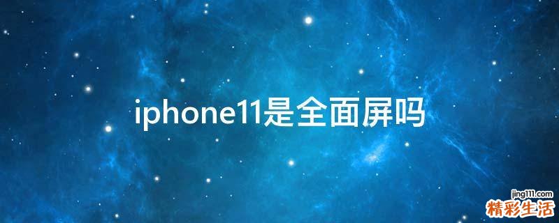 iphone11是全面屏吗