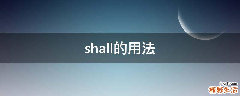 shall的用法
