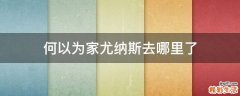 何以为家尤纳斯去哪里了