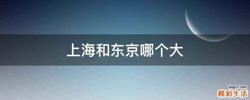 上海和东京哪个大