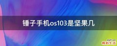 锤子手机os103是坚果几