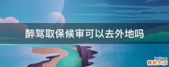 醉驾取保候审可以去外地吗