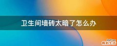卫生间墙砖太暗了怎么办