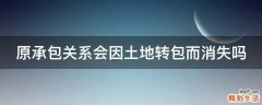 原承包关系会因土地转包而消失吗