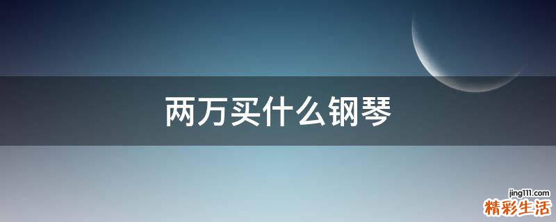 两万买什么钢琴