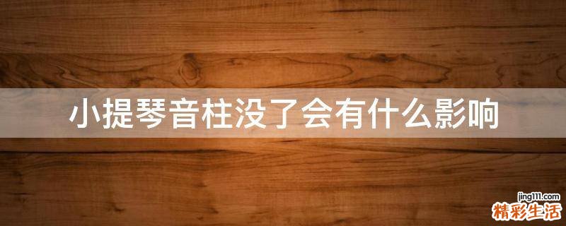 小提琴音柱没了会有什么影响