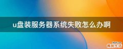 u盘装服务器系统失败怎么办啊