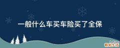 一般什么车买车险买了全保