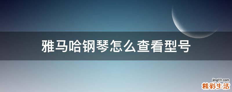 雅马哈钢琴怎么查看型号