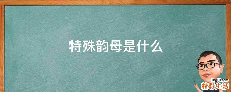 特殊韵母是什么