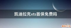 凯迪拉克xts首保免费吗