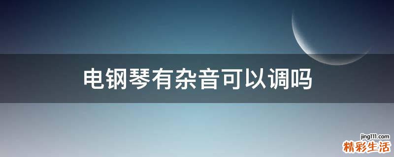 电钢琴有杂音可以调吗
