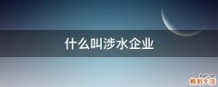 什么叫涉水企业