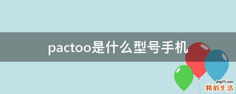 pactoo是什么型号手机