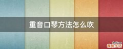 重音口琴方法怎么吹