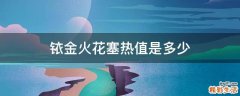 铱金火花塞热值是多少