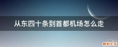 从东四十条到首都机场怎么走