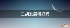 二胡发展得好吗