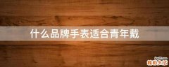 什么品牌手表适合青年戴