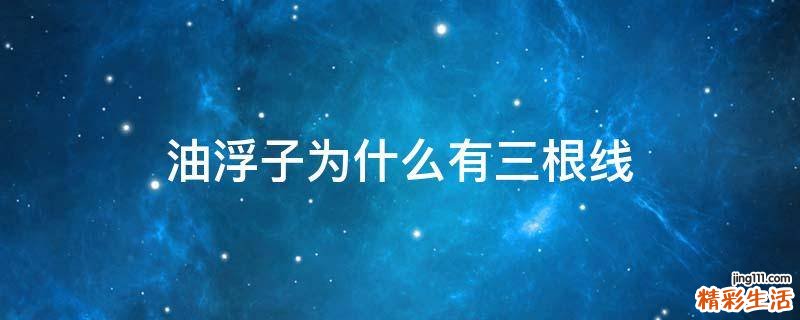 油浮子为什么有三根线
