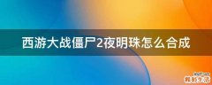 西游大战僵尸2夜明珠怎么合成