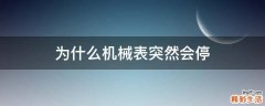 为什么机械表突然会停