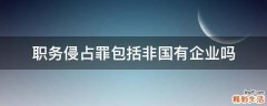 职务侵占罪包括非国有企业吗
