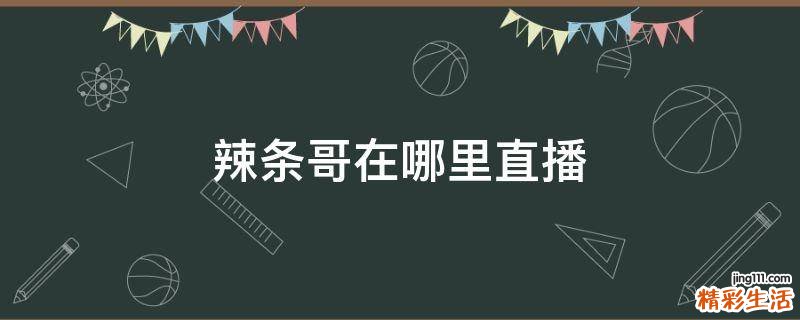 辣条哥在哪里直播