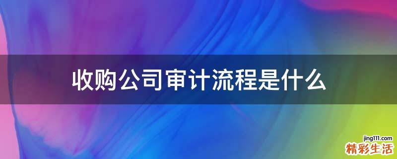 收购公司审计流程是什么