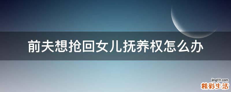 前夫想抢回女儿抚养权怎么办