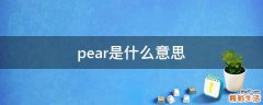 pear是什么意思