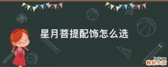 星月菩提配饰怎么选