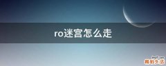 ro迷宫怎么走