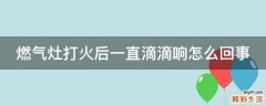 燃气灶打火后一直滴滴响怎么回事