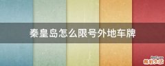 秦皇岛怎么限号外地车牌