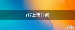 r17上市时间