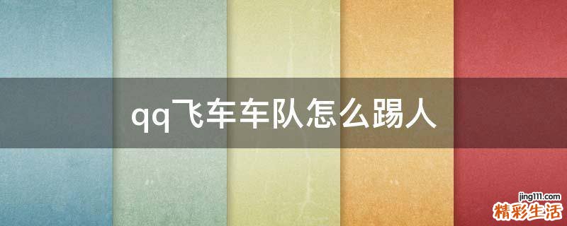qq飞车车队怎么踢人