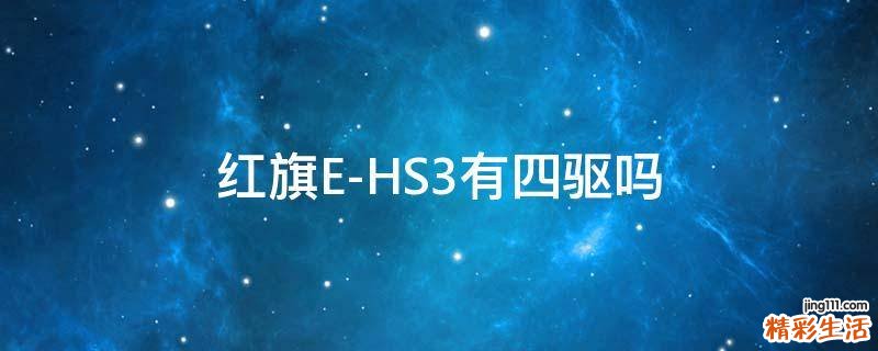 红旗E-HS3有四驱吗