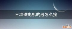 三项磁电机的线怎么接